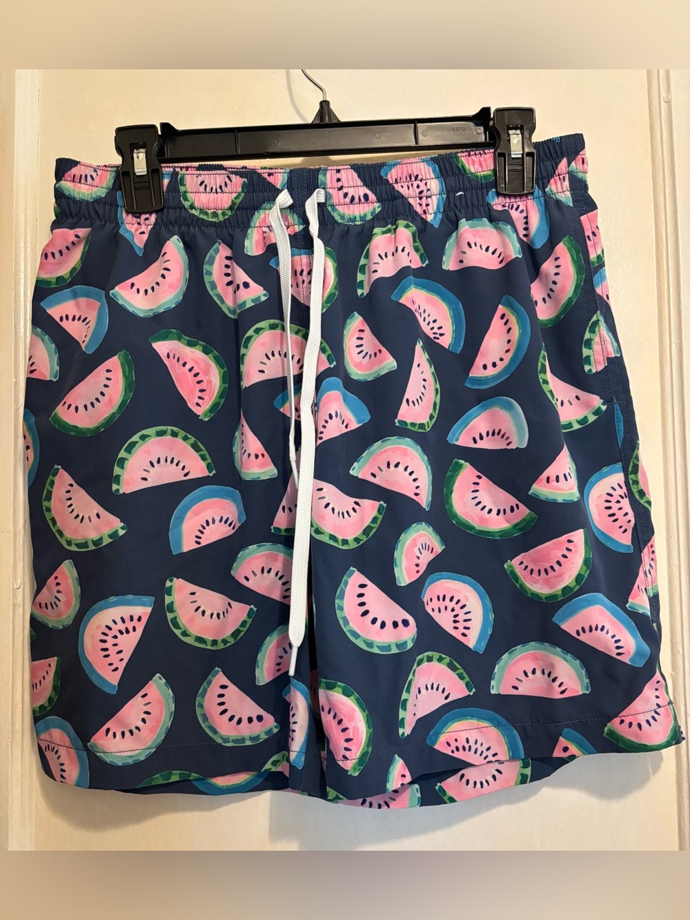 Chubbies Watermelon Print Swim Trunks Men’s Medium Lined Beach Shorts Summer